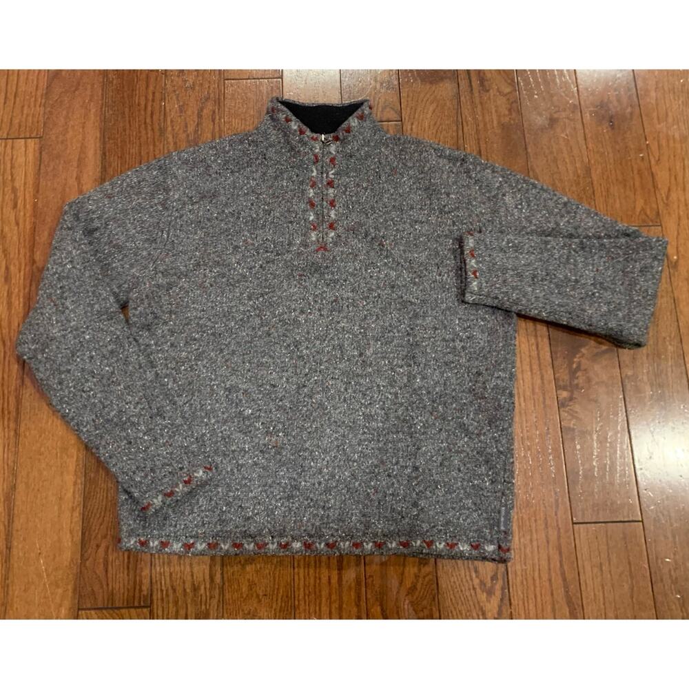 Vintage‎ Woolrich Womens Wool Blend Quarter Zip Sweater M
